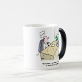 Office Worker heeft iemand ter attentie gebracht Magische Mok (Voorkant rechts)