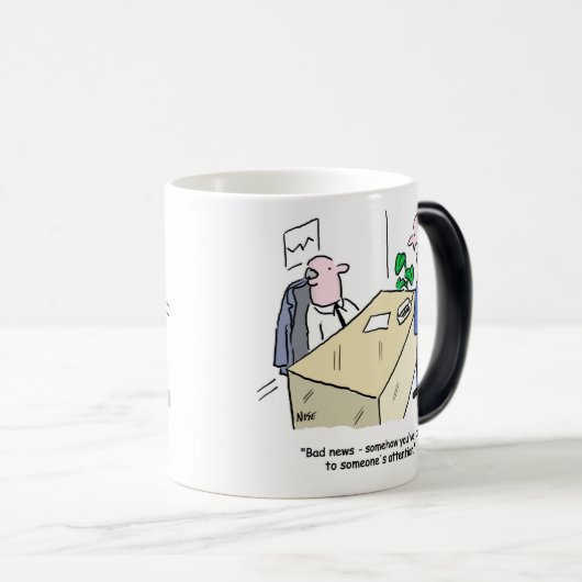 Office Worker heeft iemand ter attentie gebracht Magische Mok (Voorkant rechts)