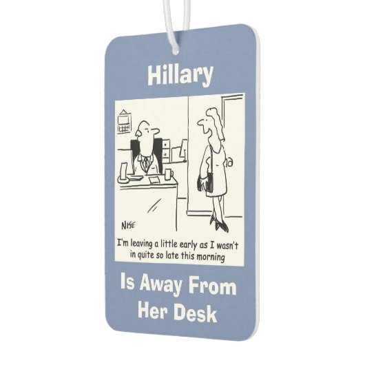 Office Worker vertrekt vroeg Luchtverfrisser (Links)