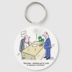 Office Worker wordt door iemand opgemerkt Sleutelhanger