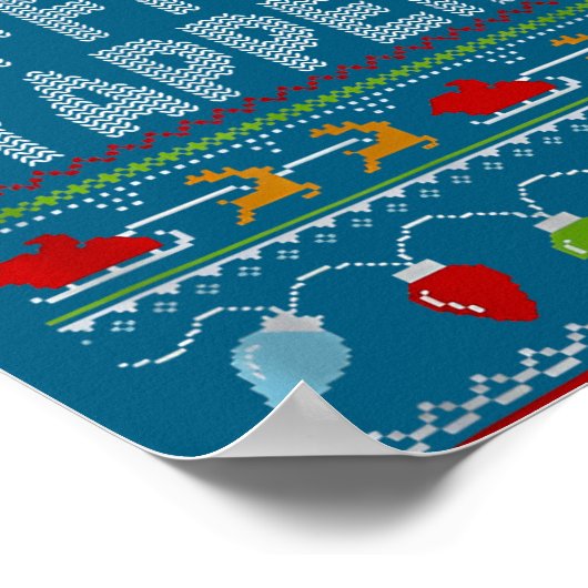 Office Yapper Ugly Sweater Christmas  Poster (Hoek)