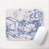 Officebot Mousemat Muismat (Met muis)