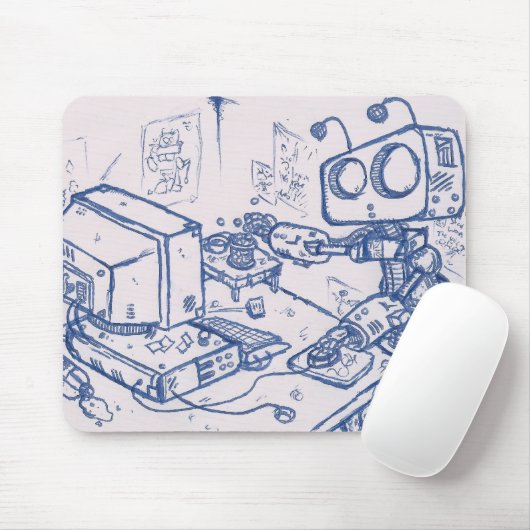 Officebot Mousemat Muismat (Met muis)