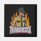 Officer Sergeant Cius Thunder Bodycam Funny Meme Magneet (Voorkant)