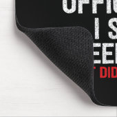 Officer snelheidsovertredingen - voor autoliefhebb muismat (Hoek)