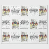 Officers van de Shire Militia, Jane Austen Cadeaupapier (Vlak)