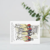 Officers van Shire Militia, Jane Austen Briefkaart (Staand voorkant)