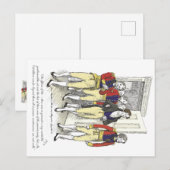 Officers van Shire Militia, Jane Austen Briefkaart (Voorkant / Achterkant)