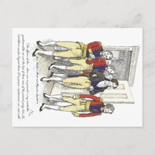 Officers van Shire Militia, Jane Austen Briefkaart