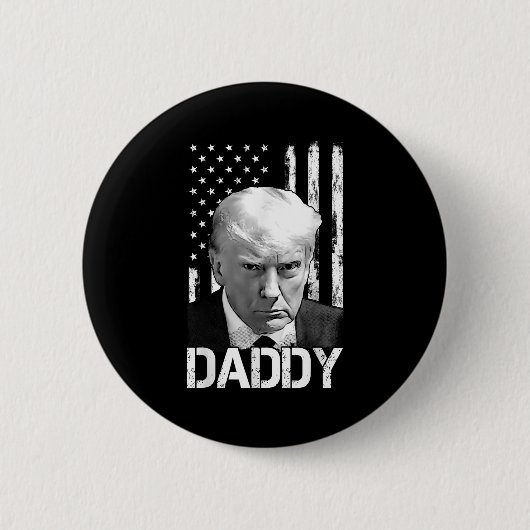 Official 2025 Trump Daddy _2  Ronde Button 5,7 Cm (Voorkant)