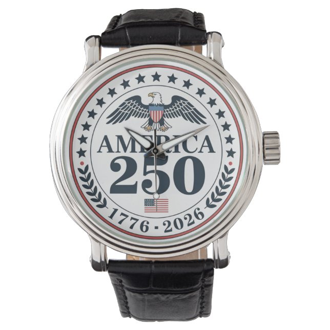 Official America 250th Anniversary Commemorative Horloge (Voorkant)