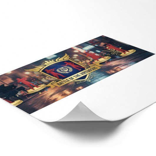 Official Battle of the Virtuosos  Poster (Hoek)