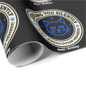 Official Cat Association Member Judging You Silen Cadeaupapier (Rol Hoek)