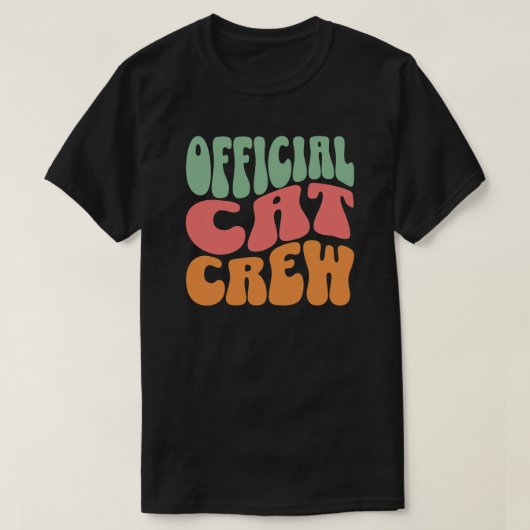 Official Cat Crew Funny Cat Lover T-shirt (Design voorkant)
