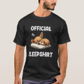 Official Chihuahua Sleepshirt Dog Lover Nightgown  T-shirt (Voorkant)