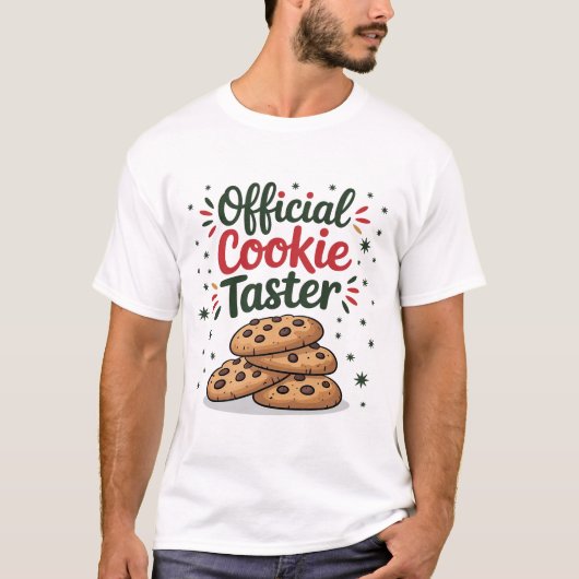 Official Cookie Taster Christmas Baking Holiday T-shirt (Voorkant)