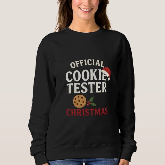 Official Cookie Tester Christmas Tee Trui (Voorkant)