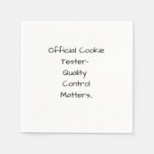 Official Cookie Tester- Quality Control Matters Servet (Voorkant)