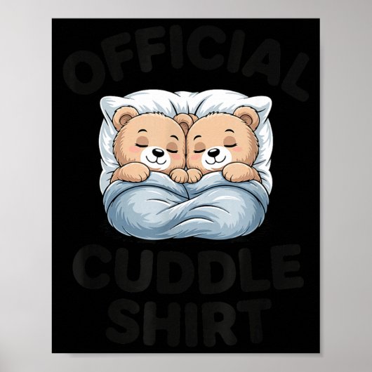 Official Cuddle Teddy Sleepwear Bear Poster (Voorkant)
