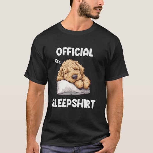 Official Doodle Sleepshirt Goldendoodle Dog Lover  T-shirt (Voorkant)