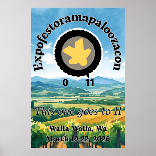 Official EFORP 11 "This One Goes to Eleven" Poster (Voorkant)