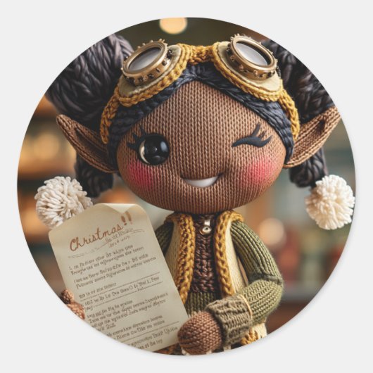  Official Elf Report  Ronde Sticker (Voorkant)