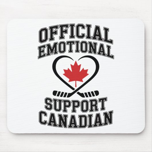 Official Emotional Support Canadian Hockey Player Muismat (Voorkant)