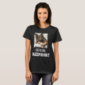 Official German Shepherd Sleepshirt Dog Lover Slee T-shirt (Voorkant volledig)