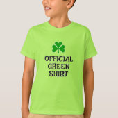 Official Green Shirt for St. Patrick's Day T-Shirt (Voorkant)