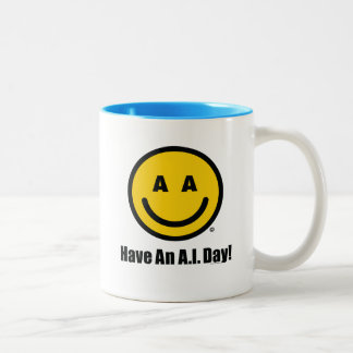 OFFICIAL Have A Nice A.I. Day MUG Tweekleurige Koffiemok