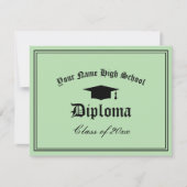 Official High School diploma certificate template Aankondiging (Voorkant)