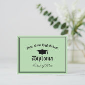 Official High School diploma certificate template Aankondiging (Staand voorkant)