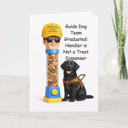 Official Human Treat Dispenser – Chocolate Lab Kaart (Voorkant)