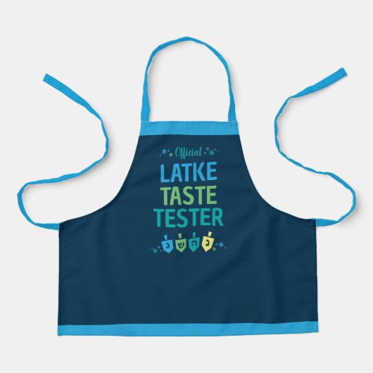 Official Latke Taste Tester Kids Hanukkah Apron Schort (Voorkant)