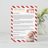 Official Letter from the North Pole for Kids Feestdagenkaart (Staand voorkant)