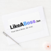 Official LikeABoss.fun Logo Sticker  (Envelop)