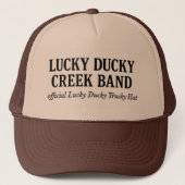 Official Lucky Ducky Trucky Hat-Words only Trucker Pet (Voorkant)