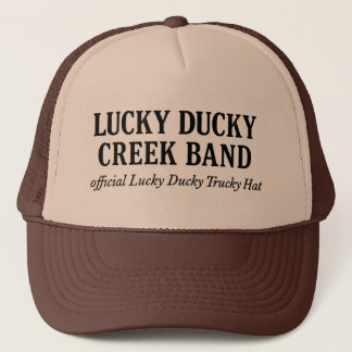 Official Lucky Ducky Trucky Hat-Words only Trucker Pet