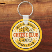Official Member of the Cheese Club Funny gift Sleutelhanger (Voorkant)