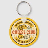 Official Member of the Cheese Club Funny gift Sleutelhanger (Achterkant)