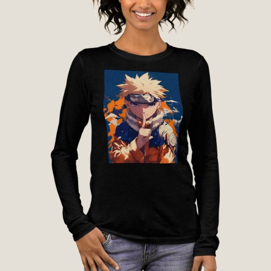 Official Naruto Anime T-Shirt - Premium Tri-Blend  (Voorkant)