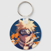 Official Naruto Uzumaki Anime Keychain - Metal Car (Achterkant)