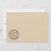 Official North Pole Elf Adoption Certificate  Kaart (Achterkant)