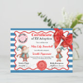 Official North Pole Elf Adoption Certificate Kaart (Staand voorkant)