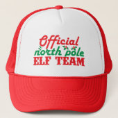 Official North Pole Elf team Trucker Pet (Voorkant)