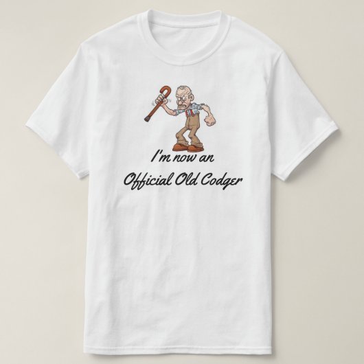 "Official Old Codger" T-shirt (Design voorkant)