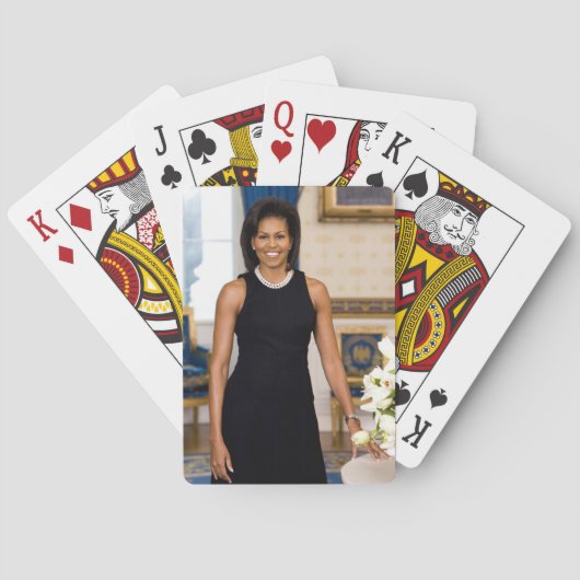 Official Portrait of First Lady Michelle Obama Speelkaarten (Achterkant)