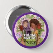 Official Purple Community Badge Stronger Together Ronde Button 4,0 Cm (Voorkant /achterkant)