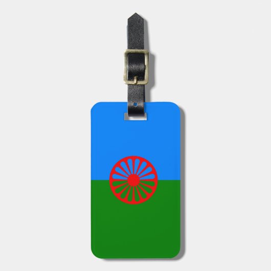 Official Romany gypsy flag Luggage Tag Bagagelabel (Voorkant verticaal)