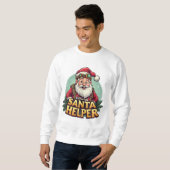 Official Santa Helper Sweatshirt Funny Christmas (Voorkant volledig)